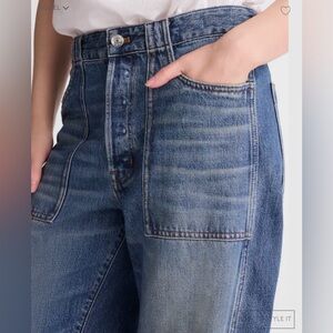 Madewell Darted Barrel-Leg Jean